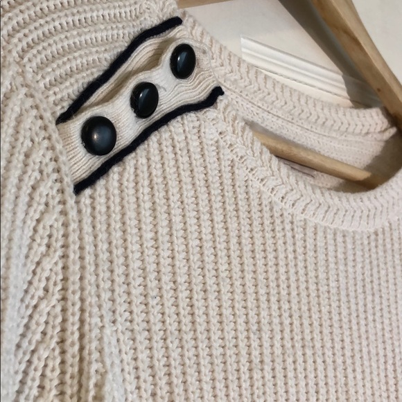 Ann Taylor Loft - white sweater, size S - Picture 2 of 6